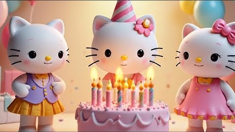 Happy Song for Kids | Hello Kitty Birthday Celebration Songs 🎉 Sing, Dance & Party with Friends