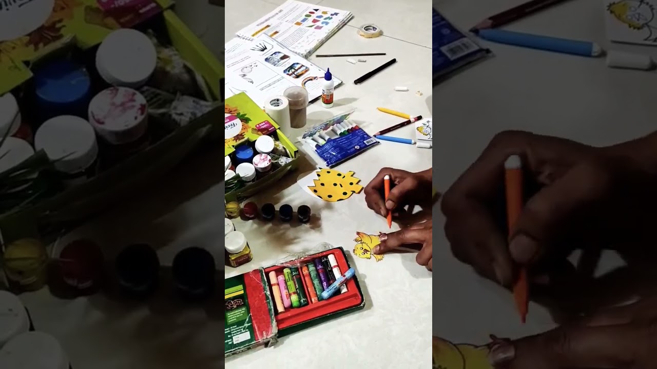 wait for the end 😮🫠.  how to make paper egg for kids