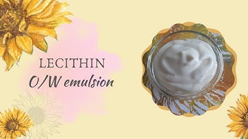 Lecithin in an oil in water emulsion