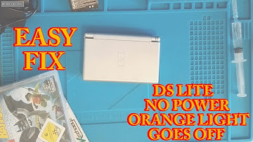 Nintendo ds lite no power , orange light goes off . Easy fix