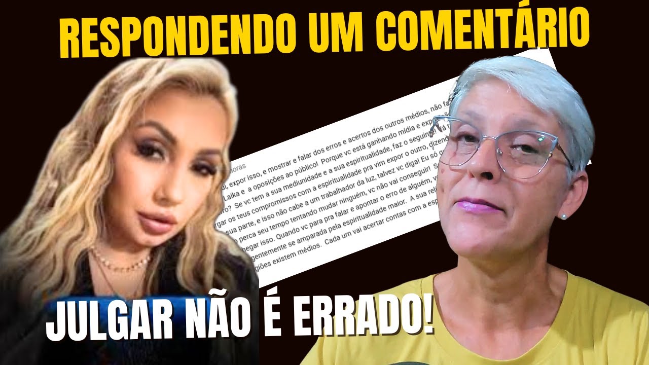 JULGAMENTO OU DEVER? Minha resposta aos críticos sobre Chaline Grazik
