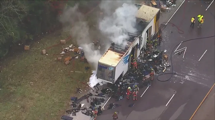 Family loses everything in moving van fire