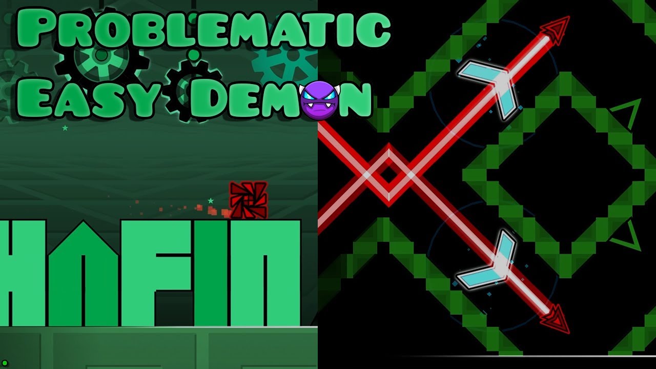 [100%] Problematic (Easy Demon) by Dhafin | Geometry Dash - YouTube
