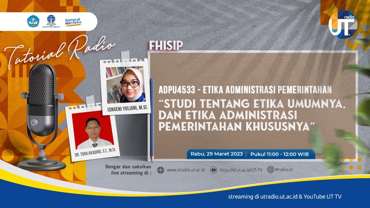 Studi Tentang Etika Umumnya, dan Etika Administrasi Pemerintahan Khususnya ~ ADPU4533