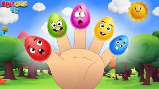 Colorful Eggs Surprise with Finger Family Song | Kids Learning Rhymes | Guli Guli Tv Nursery Rhymes
