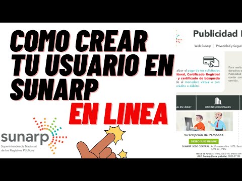 COMO CREAR TU USUARIO EN SUNARP EXTRANET #sunarp