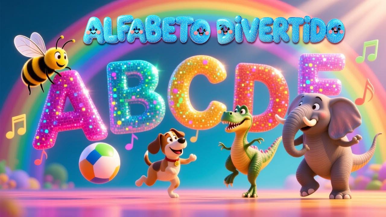 Aprenda o Alfabeto Divertido – Letra A a Z com Animais em 3D - Bellguinha Kids