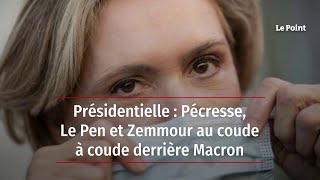 Présidentielle: Pécresse, Le Pen et Zemmour au coude à coude derrière Macron