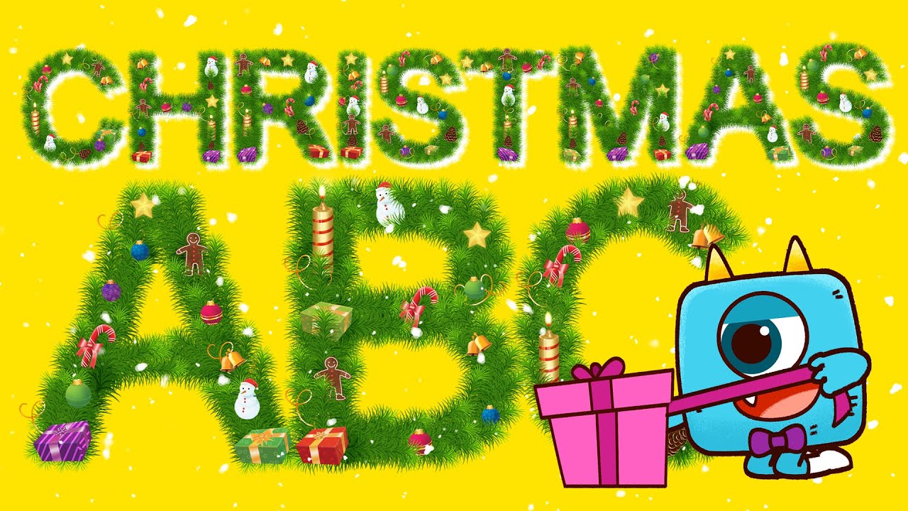 Christmas ABC Song Monster Alphabet Nursery Rhymes Learn English 