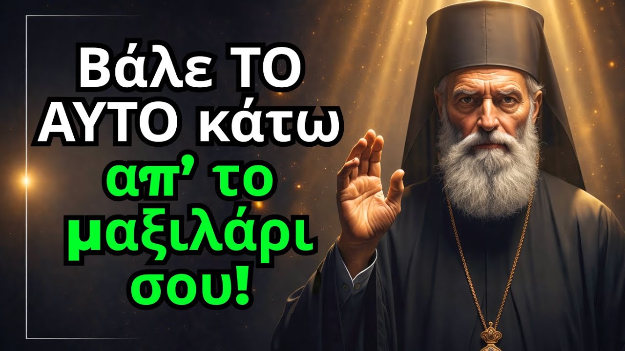 Ο Άγιος Νεκτάριος αποκαλύπτει Αν βάλεις αυτό κάτω από το μαξιλάρι σου ο Θεός θα σου μιλήσει τη νύχτα