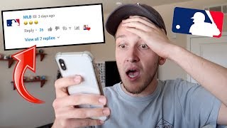 The mlb channel watches my videos! this is crazy!