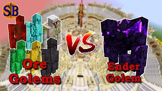 Ender Golem (L_Ender's Cataclysm) vs Ores Golems (Extra Golems) | Minecraft Mob Battle