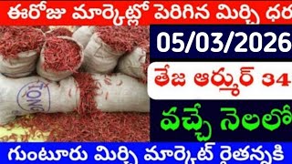 05032026 Guntur Mirchi Market Price  Today mirchirates In Market  Mirchi Rate Increase 