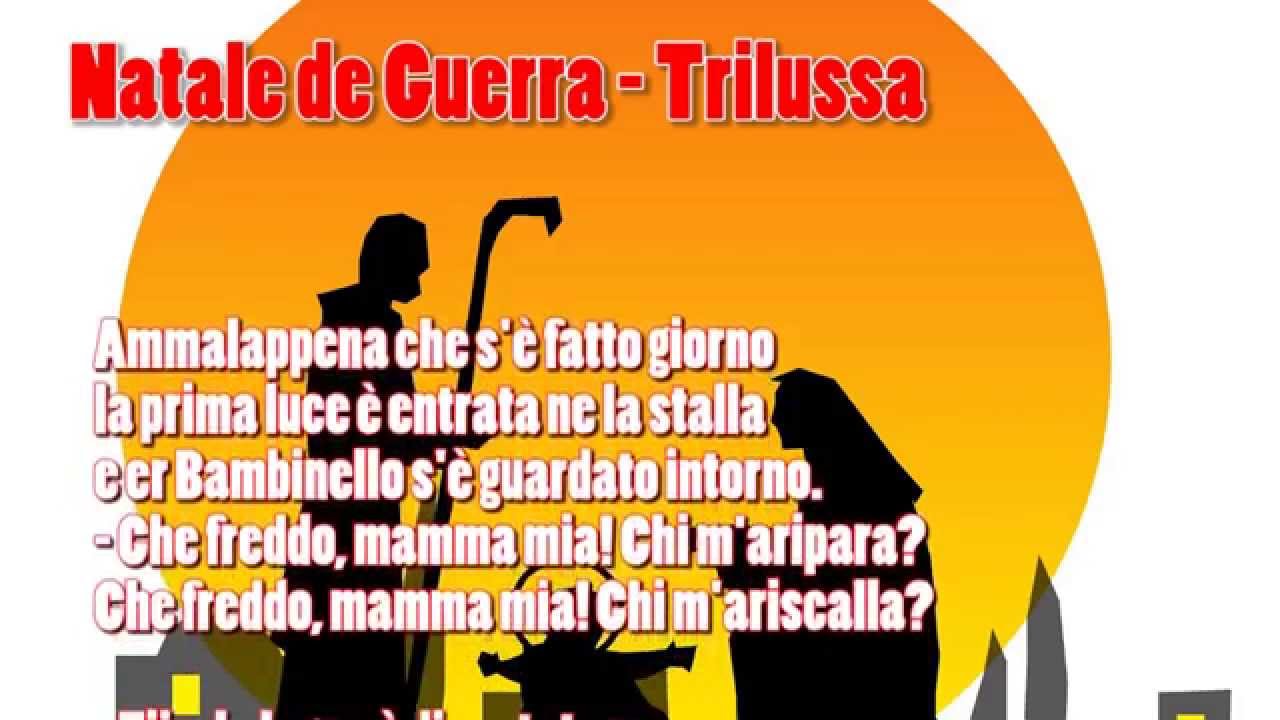 Poesie Di Trilussa Sul Natale.Natale De Guerra Trilussa Poesia In Romanesco Youtube