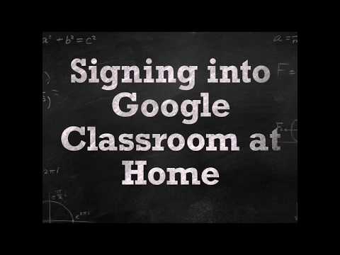 Got A Minute? Signing into Google Classroom at Home