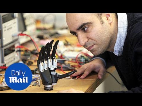 A revolutionary bionic hand that 'sees' objects and instantly decides what kind of grip to adopt...