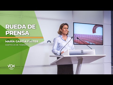 🔴 DIRECTO | Rueda de prensa de María García Fuster