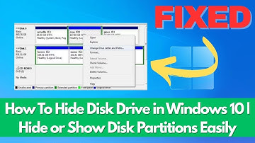 How To Hide Disk Drive in Windows 10 | Hide or Show Disk Partitions Easily