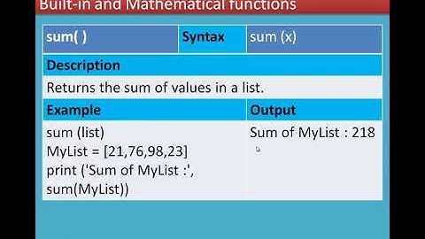 06/07 Chapter 7 Python Functions