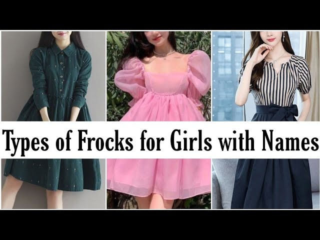 Types of frocks with namesFrocks namesFrock designs for girls women  ladiesFrocks suit designs  YouTube
