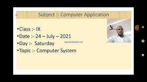 Class IX Computer Application 24 07 2021 By Mr   Praveen Singh
