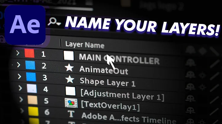 Layer Names - WTF is After Effects Basics Ep. 17