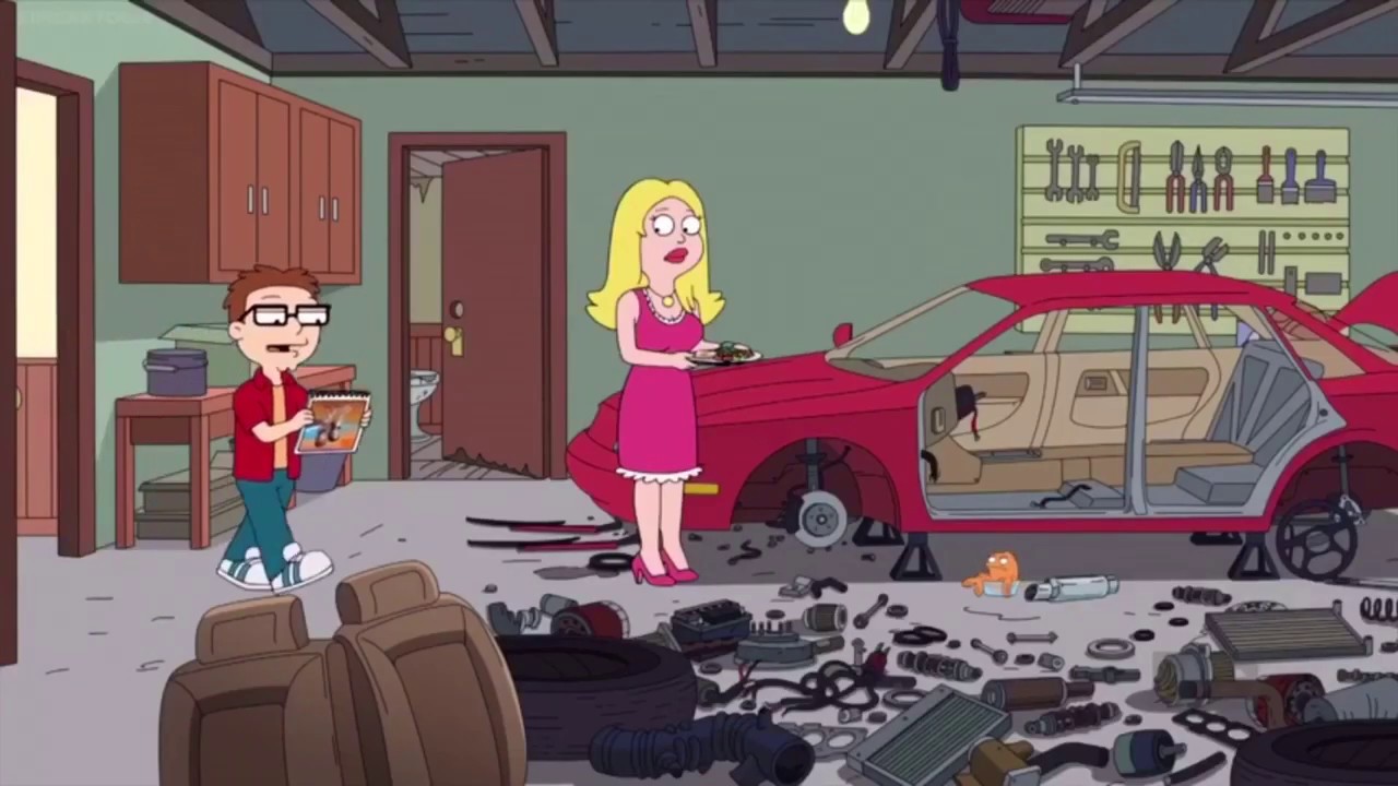 American Dad: Pimping Francine‘s leased ride by Klaus the oil-boy (or mecha...