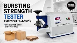 Bursting Strength Tester For Corrugated / Carton Boxes By Anitek Lab Solutions FZCO