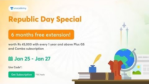 Republic Day Special Offer | 6 Month Extension on 1-year & above Plus Subscriptions | Code - ANIUPSC
