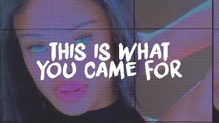 Calvin Harris - This Is What You Came For ft. Rihanna (Lyrics)