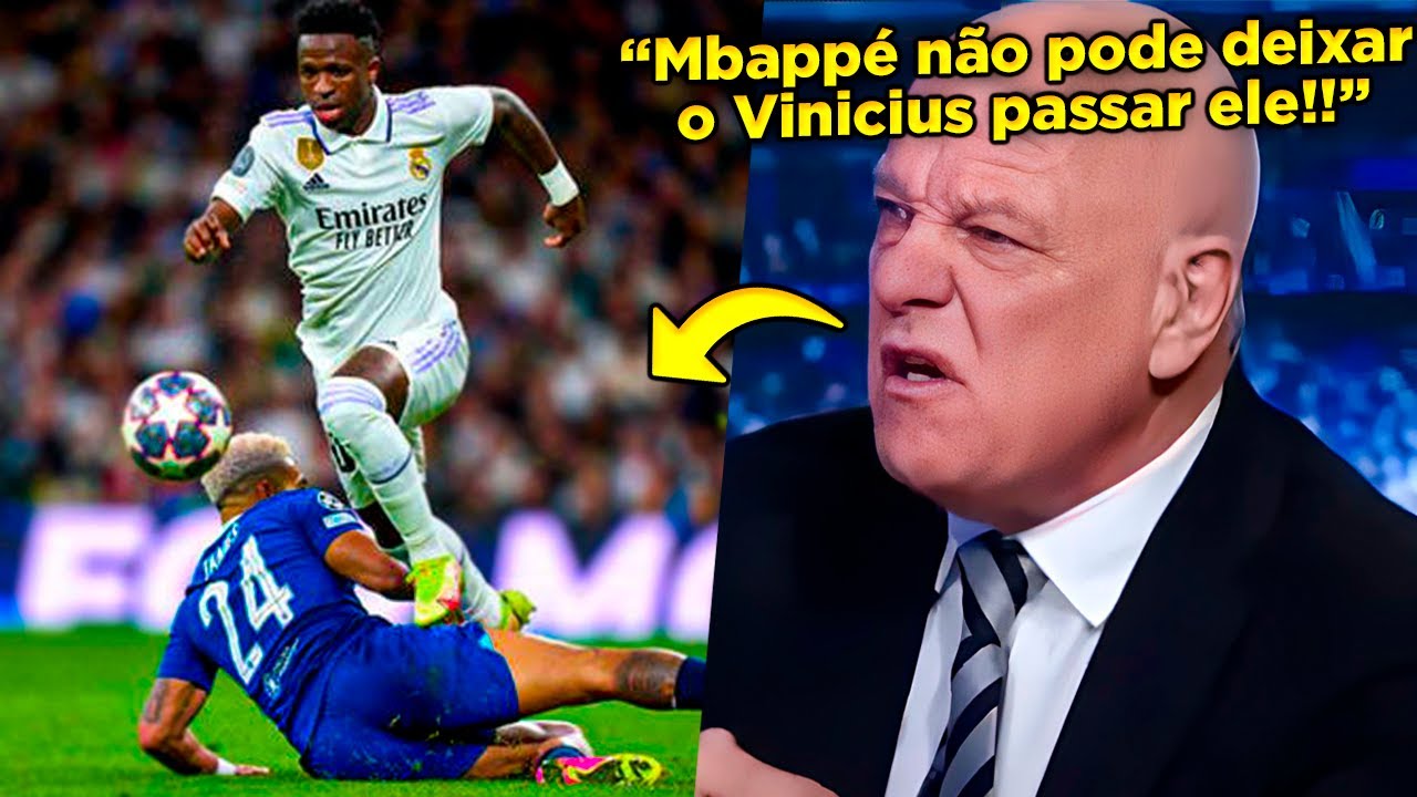 JORNALISTA INGLÊS FICA COM RAIVA DO VINI JR. E PEDE PRO MBAPPÉ SAIR  URGENTEMENTE DO PSG!! 