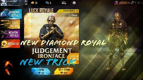 How To Get New Diamond Royale Bundle In Only 1 Spin Tricks ! 100% Working New Tricks Free Fire !