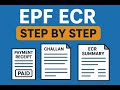 How to File EPF ECR 2025 Online | Full Process: ECR Summary, Challan &amp; Payment Receipt in Hindi 2025
