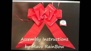 Big car bow assembly instructions for 18 & 23 bows from Zoe Deco 