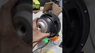 100watt subwoofer class d amplifier bord testing with original logistic 8inch subwoofer