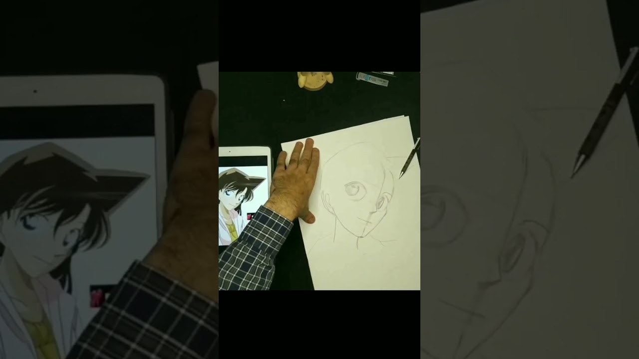 How to draw anime . detective Conan, Ran