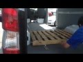 Pallet Loading Cargo Space on 170" Mercedes Benz Sprinter Cargo Van