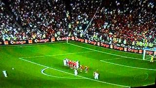 Cristiano Ronaldo Batendo Falta Portugual Vs Espanha Eurocopa 2012