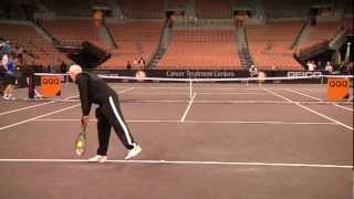 John McEnroe & Thomas Shubert Practice PowerShares Series