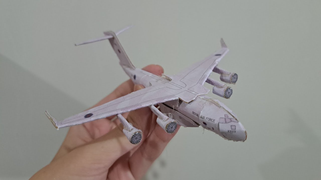 RECAP | United Kingdom - Royal Air Force(ZZ177) Boeing C-17 Globemaster lll Papercraft Model Making 