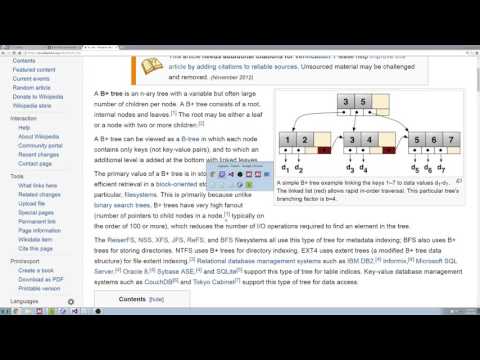 B-trees and other