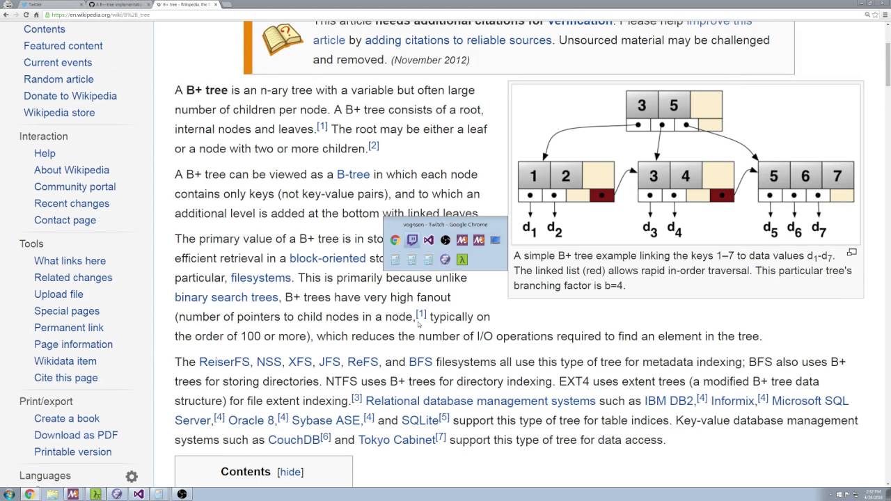 B-trees and other data structure ramblings - YouTube