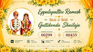 00299 - Wedding Invitation | Aftereffects  | Multi Language | www.editpointindia.com