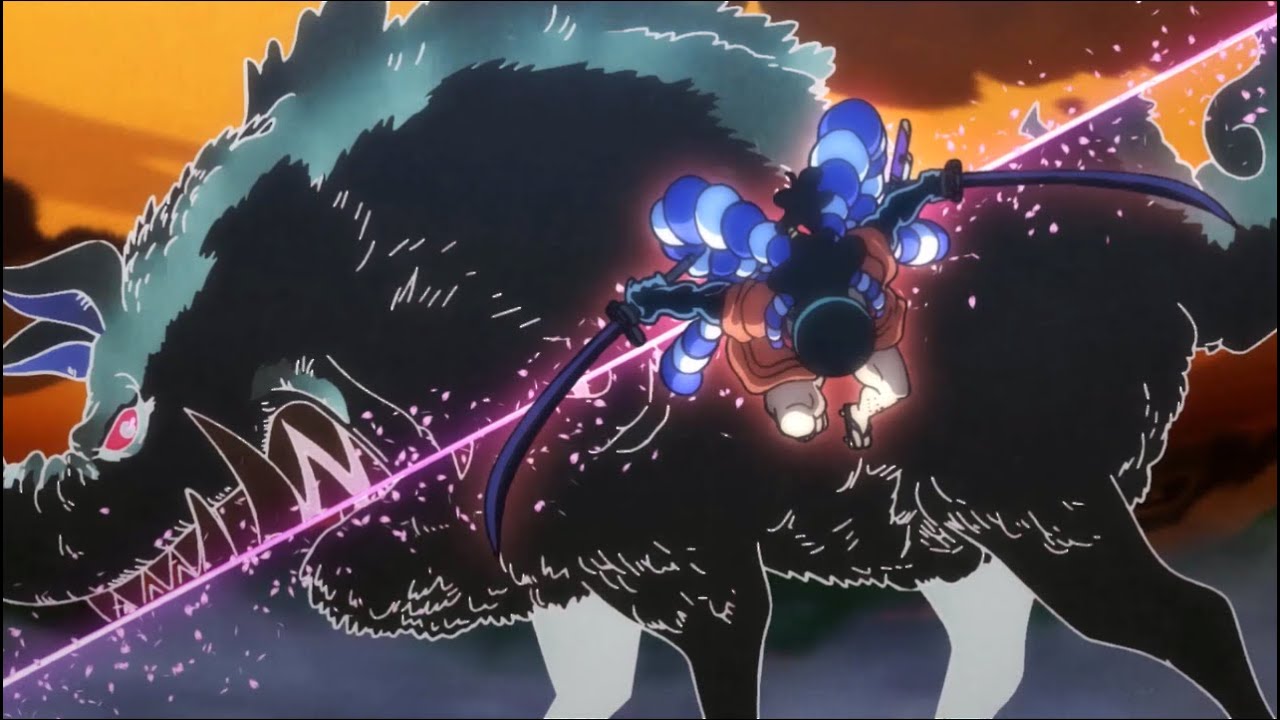 Kozuki Oden cuts the Mountain God in half | One Piece 961