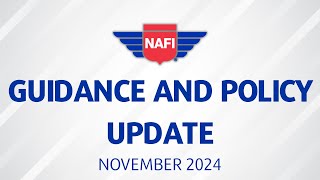 CFI Signatures and CFI Advisory Circular Updates - November 2024