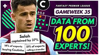 GW35 EXPERT TRANSFER TRENDS & CAPTAINS! - 100 FPL Experts Share Gameweek 35 Plans | FPL 2021-22