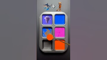 🧠Brainrot Mixing (Part 166) Guess the mixed colors #memes #brainrot #colormixing #sharkzhan