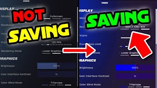 How to Fix Fortnite Settings Not Saving (2025 Guide)