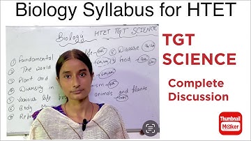 Biology syllabus for htet tgt science #htet2024 #biology