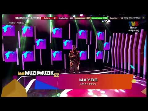 Aina Abdul - Maybe at Muzik-Muzik 35(live)